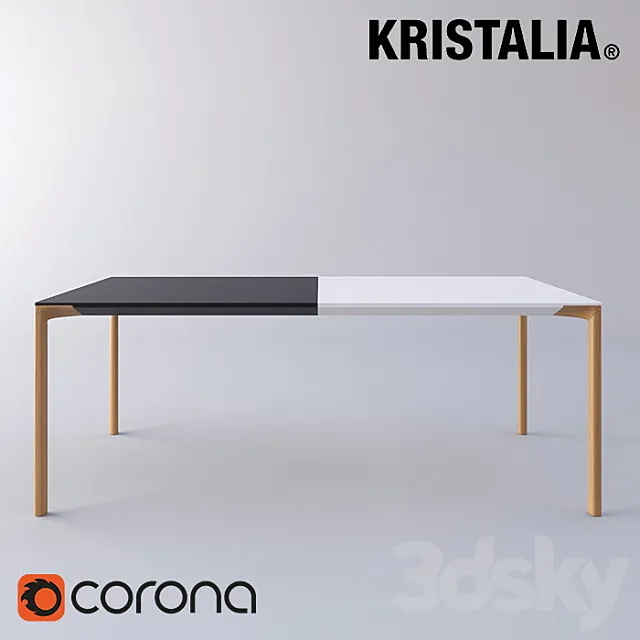 Kristalia Boiacca Wood Table 3DModel Kristalia Boiacca Wood Table 3DModel
