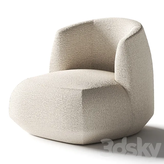 Kristalia Brioni Up Armchair 3D Model Kristalia Brioni Up Armchair 3D Model