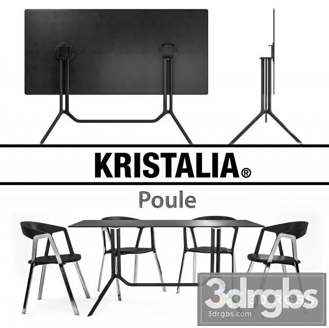 Kristalia Poule and Compas 3D Model Download