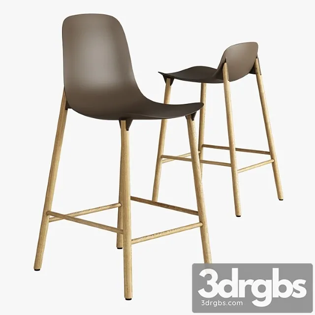 Kristalia sharky stool wood Kristalia sharky stool wood