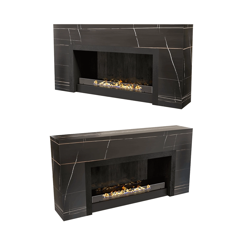 Kronco – Floor biofireplace Line Ceramo 3D Model