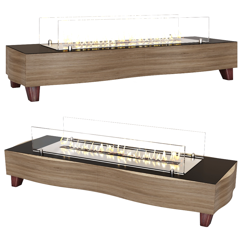 Kronco – Floor biofireplace Wave 3D Model