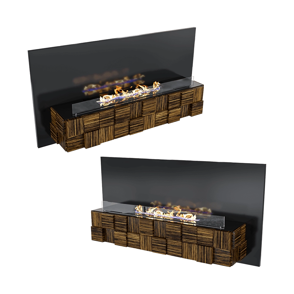 Kronco – Wall biofireplace Tetris Wall 3D Model