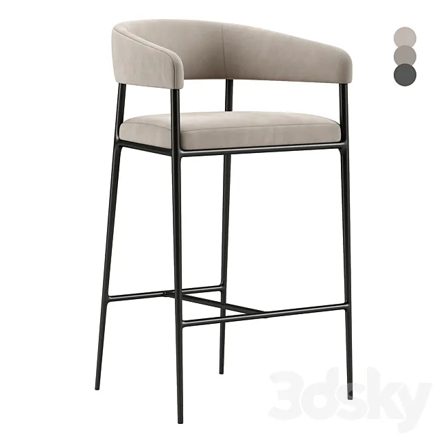 Kronig Bar stool 3D Model
