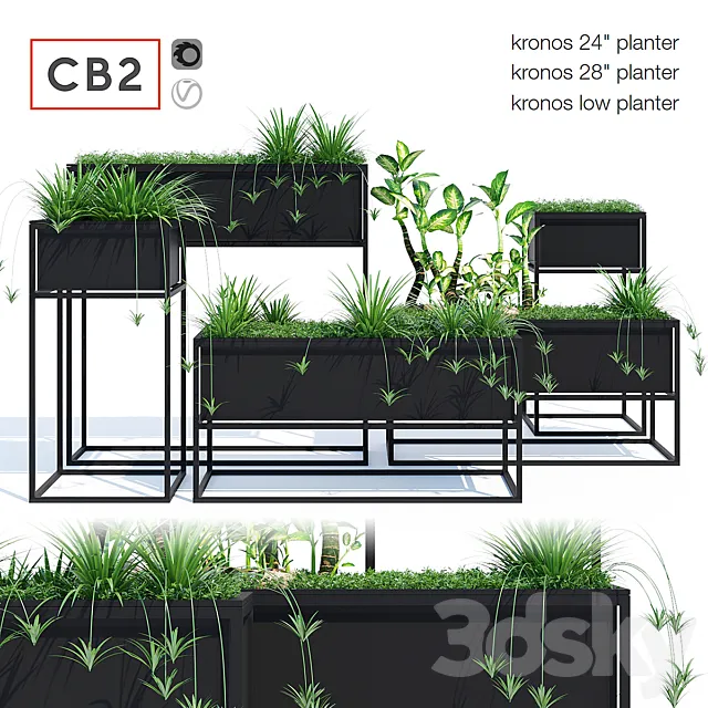 Kronos planters 3D Model Kronos planters 3D Model