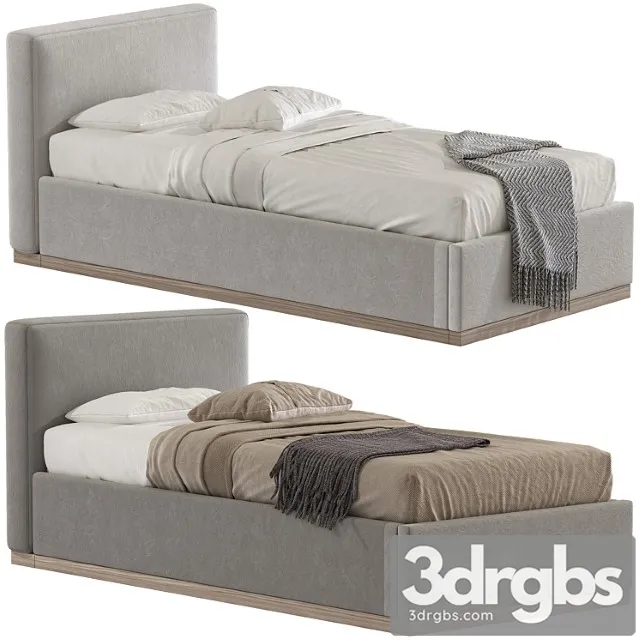 Krovat Dawn Kids Bed Indigo Linen 391 3D Model Download