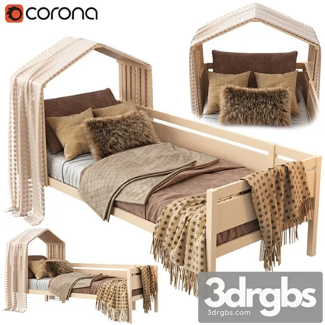 Krovat Domik Nest 3D Model Download