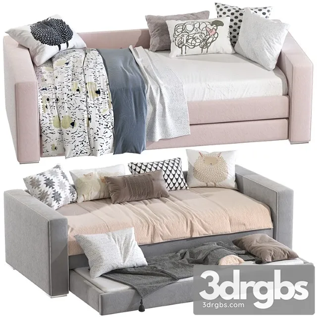 Krovat Dorma Twin Daybed 3D Model Download