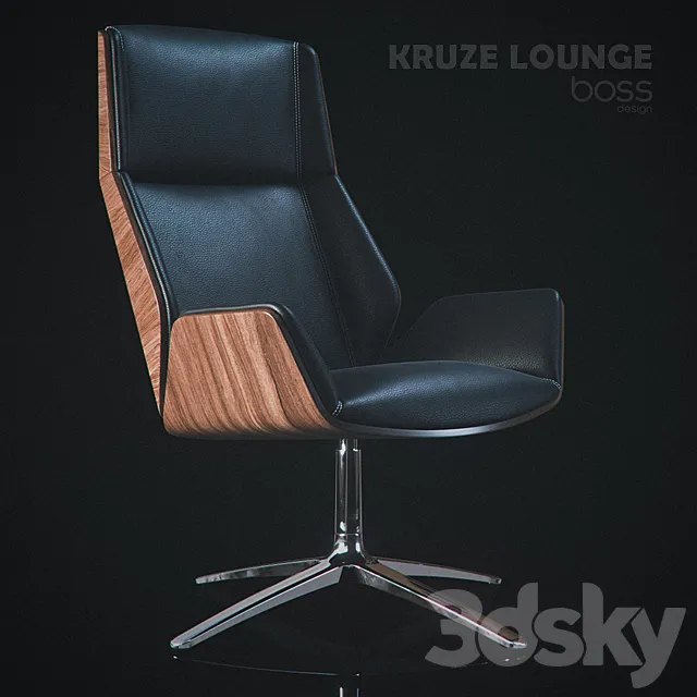 Kruze Lounge armchair by David Fox 3DModel