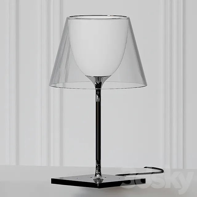 KTribe Table 1 Glass by Philippe Starck 3D Model