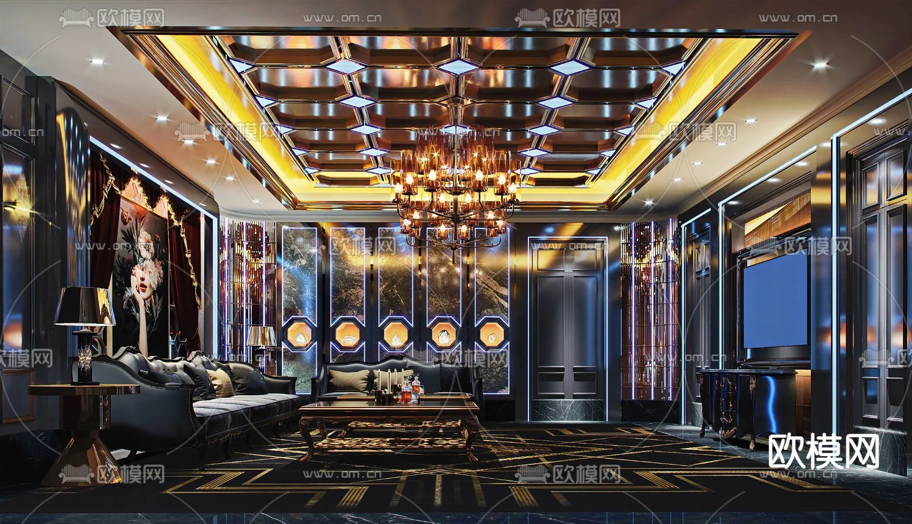 KTV Interior 3D Models – Karaoke – 002 – CORONA Render