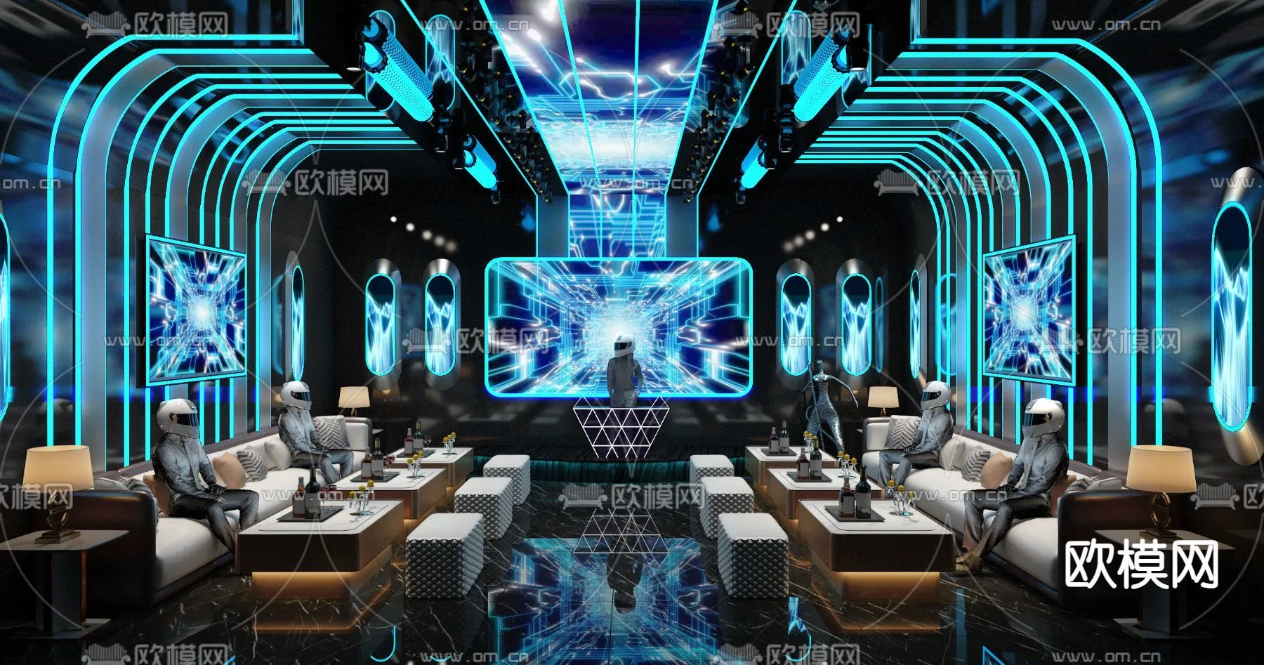 KTV Interior 3D Models – Karaoke – 004 – VRAY Render