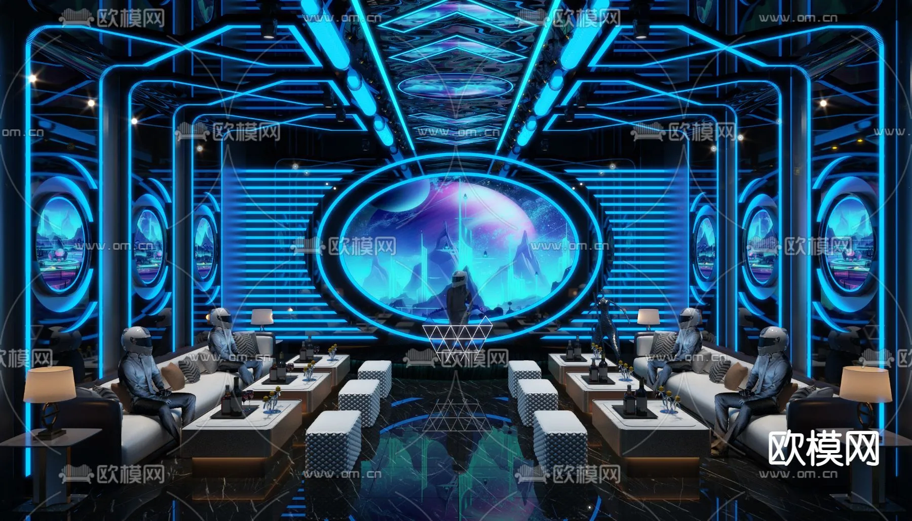 KTV Interior 3D Models – Karaoke – 005 – VRAY Render