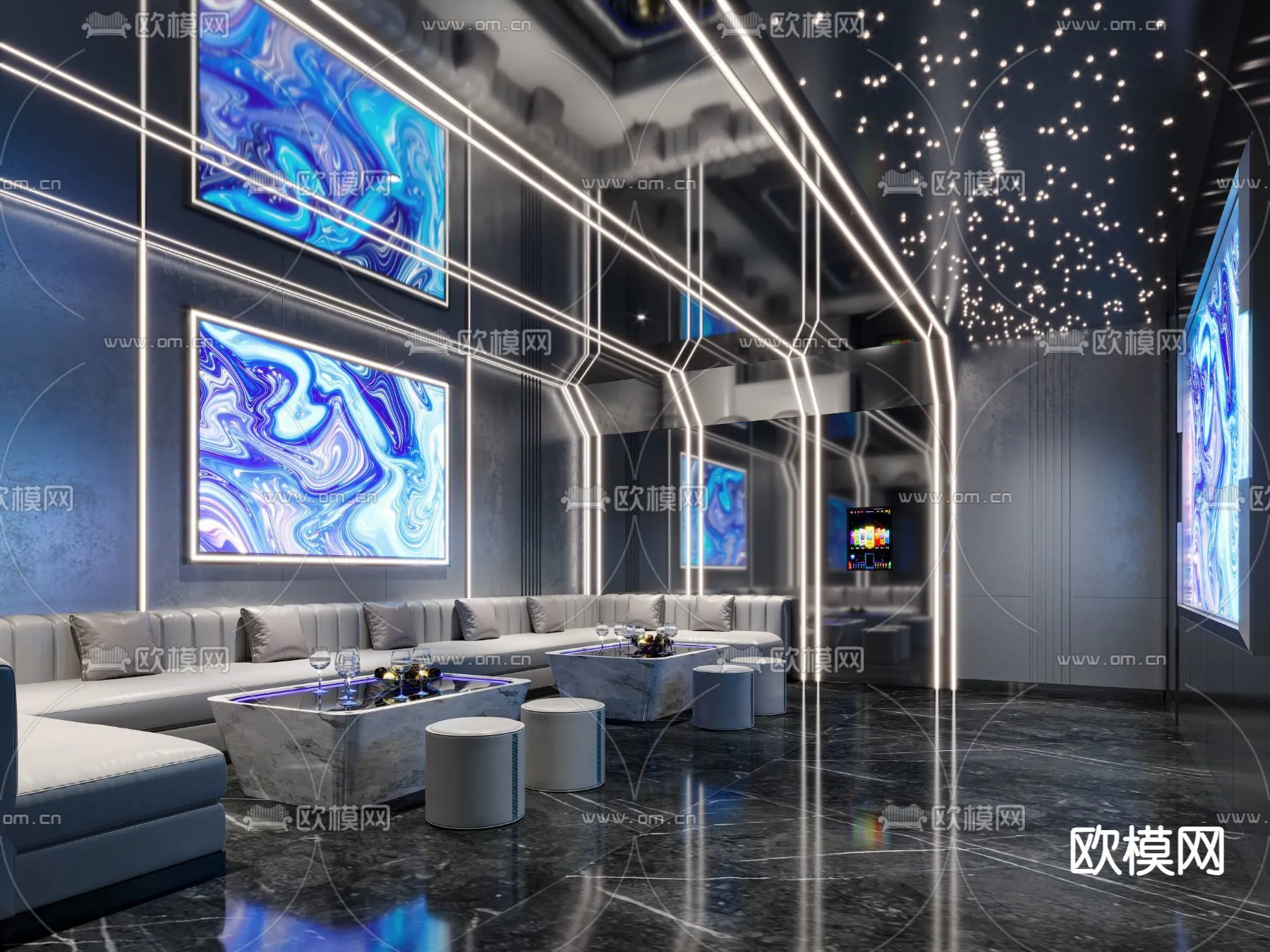 KTV Interior 3D Models – Karaoke – 014 – CORONA Render