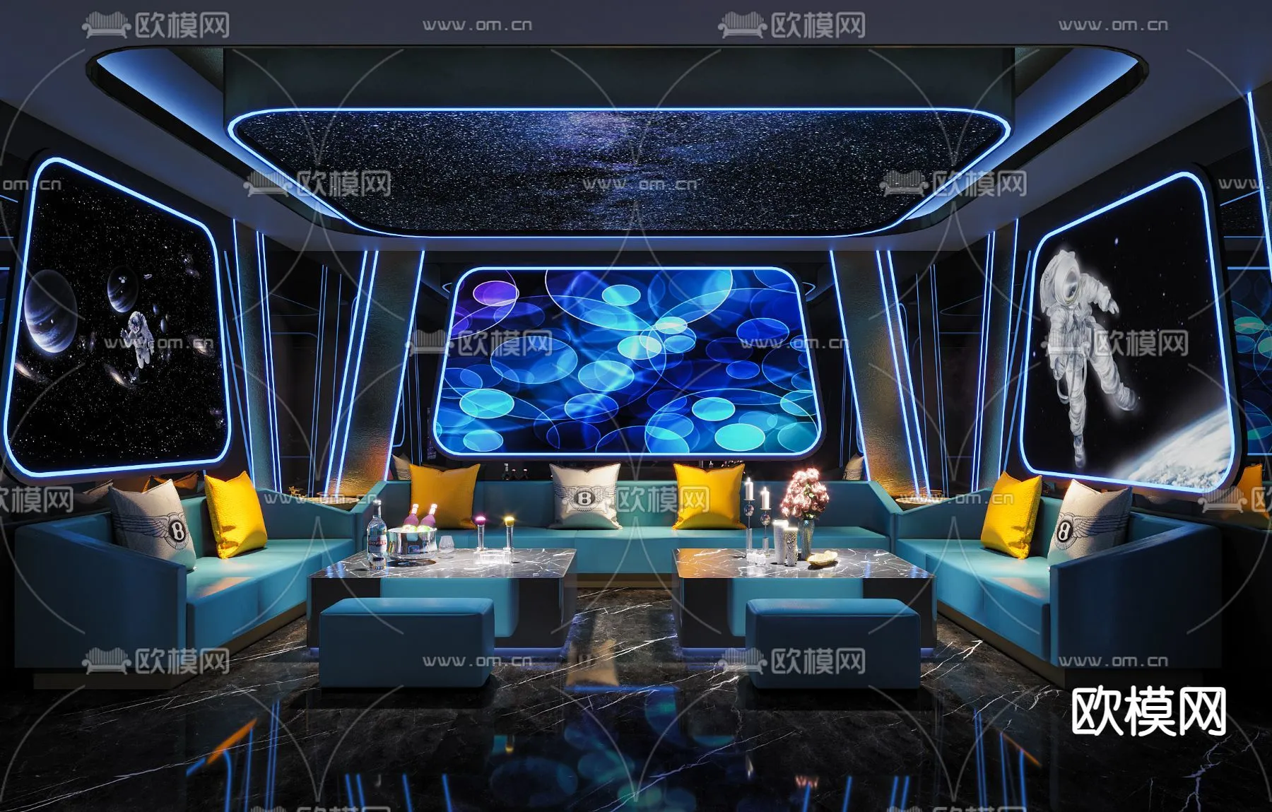 KTV Interior 3D Models – Karaoke – 016 – CORONA Render