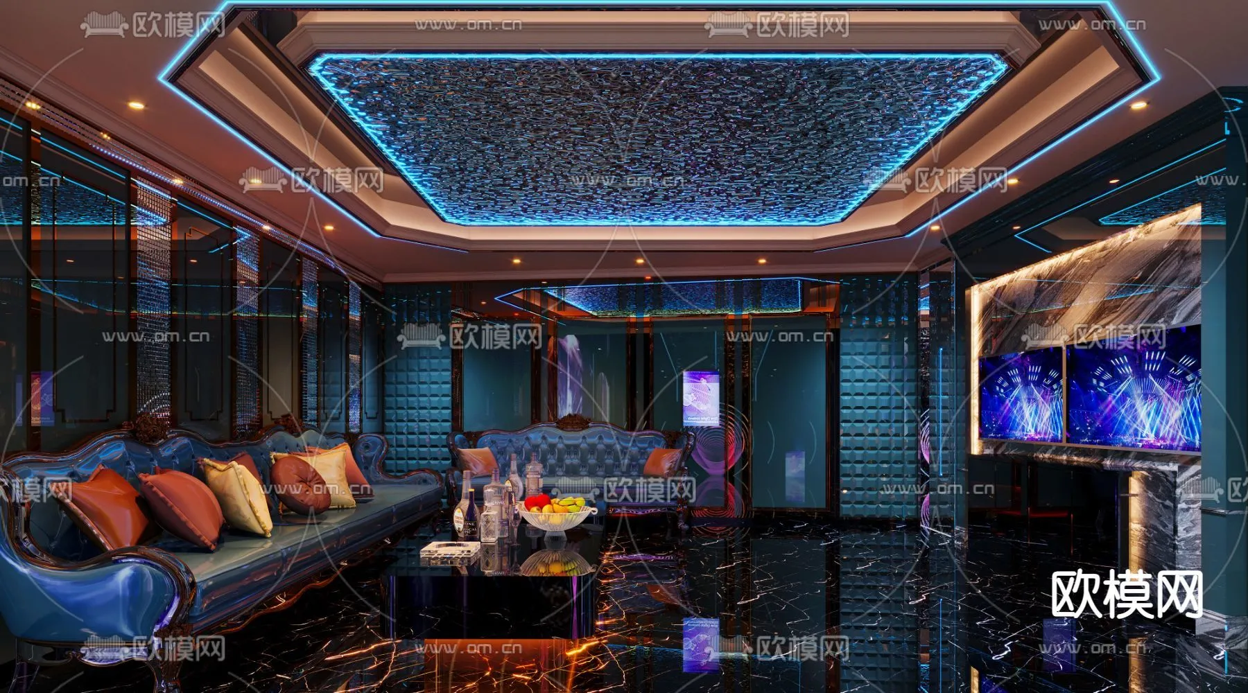 KTV Interior 3D Models – Karaoke – 018 – CORONA Render