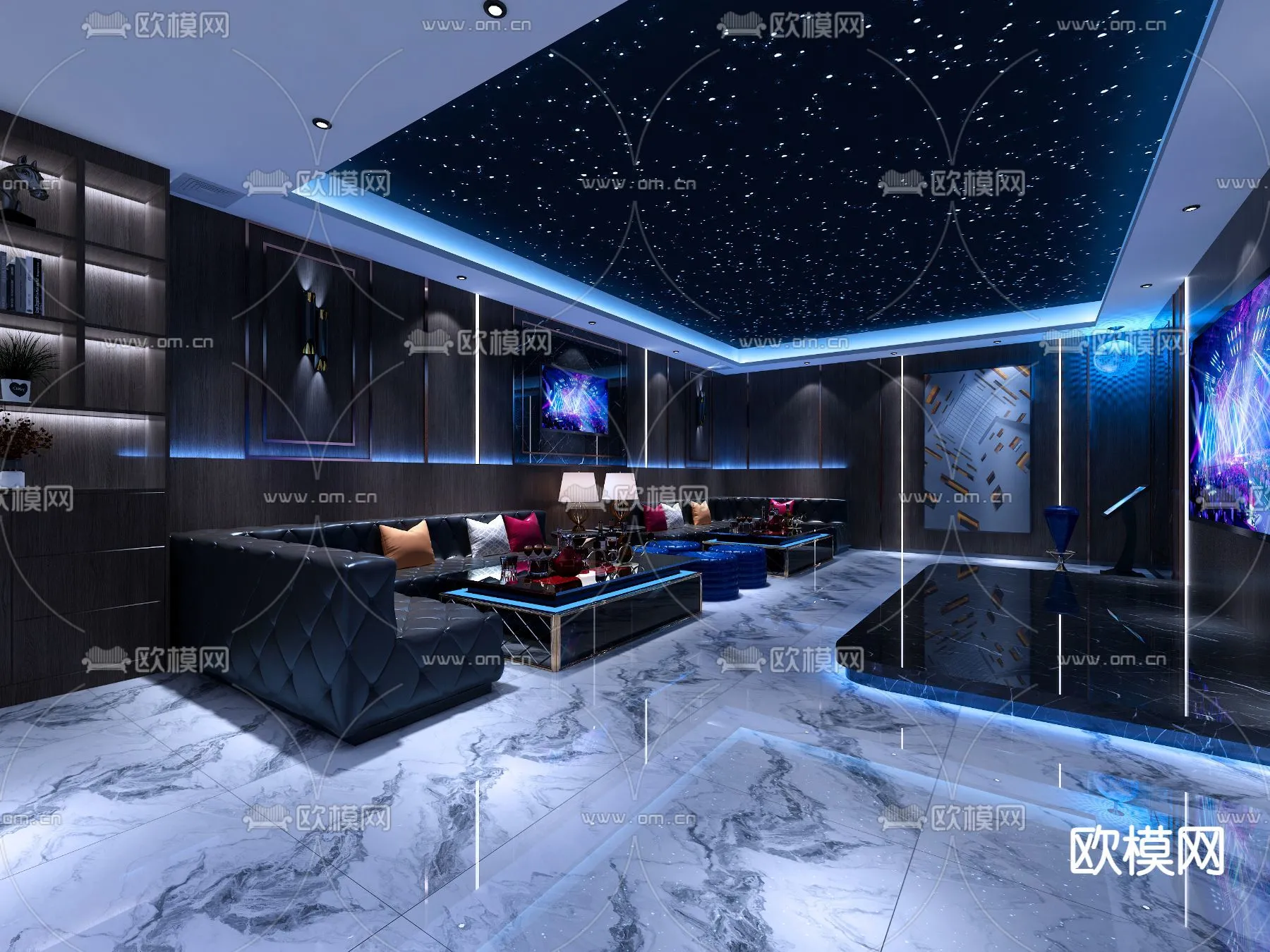 KTV Interior 3D Models – Karaoke – 021 – VRAY Render