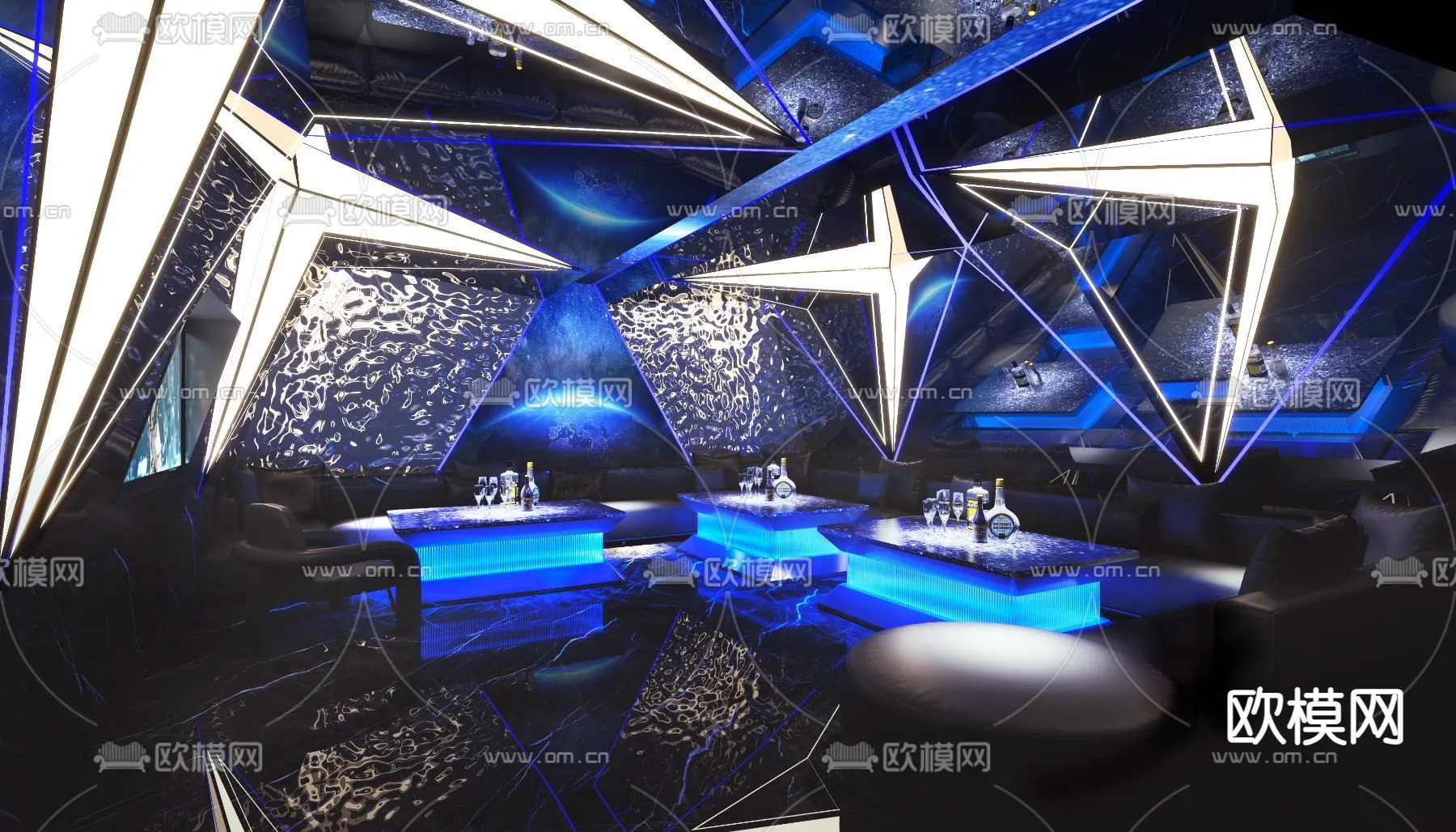 KTV Interior 3D Models – Karaoke – 027 – VRAY Render