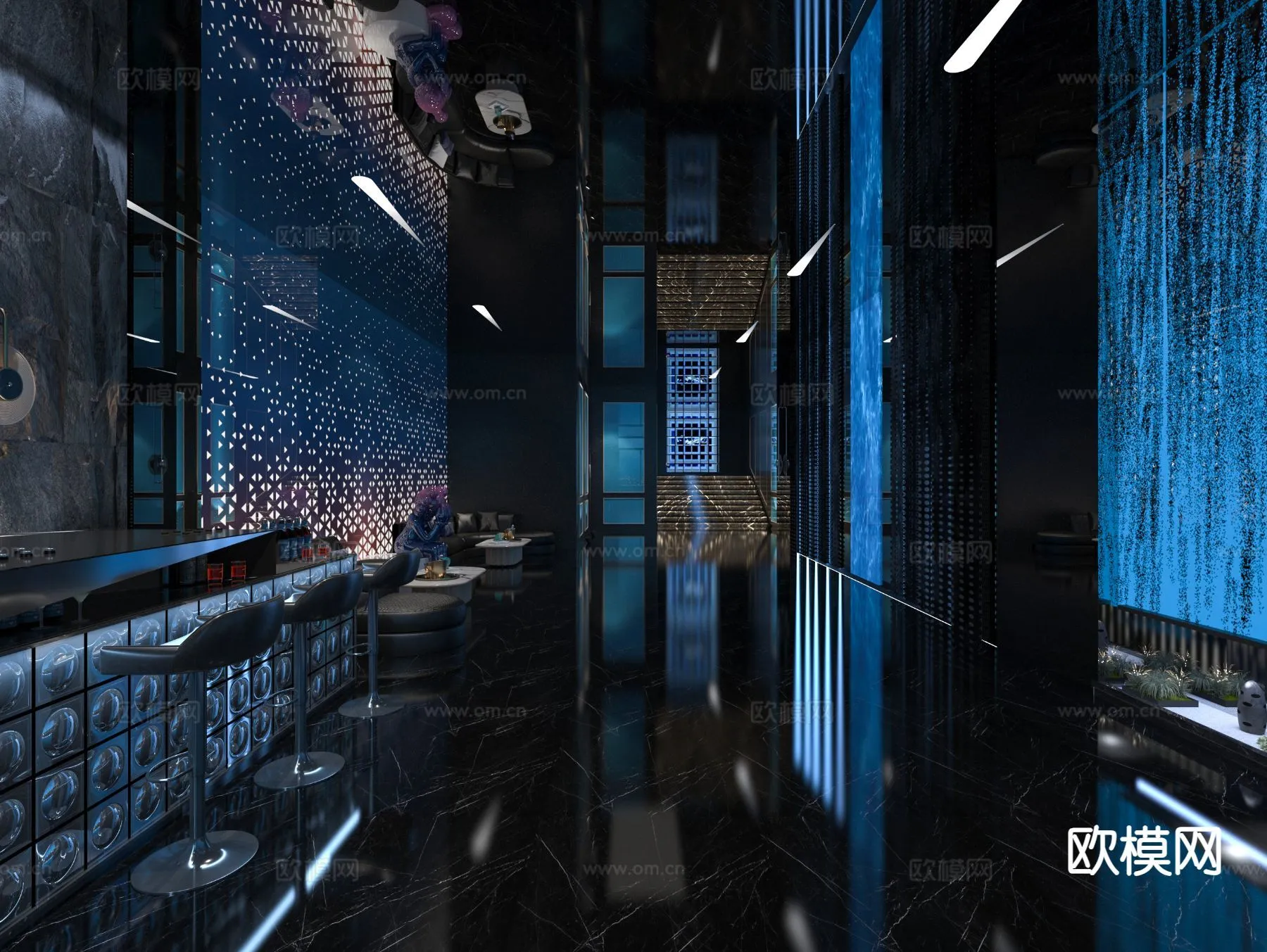 KTV Interior 3D Models – Karaoke – 047 – VRAY Render