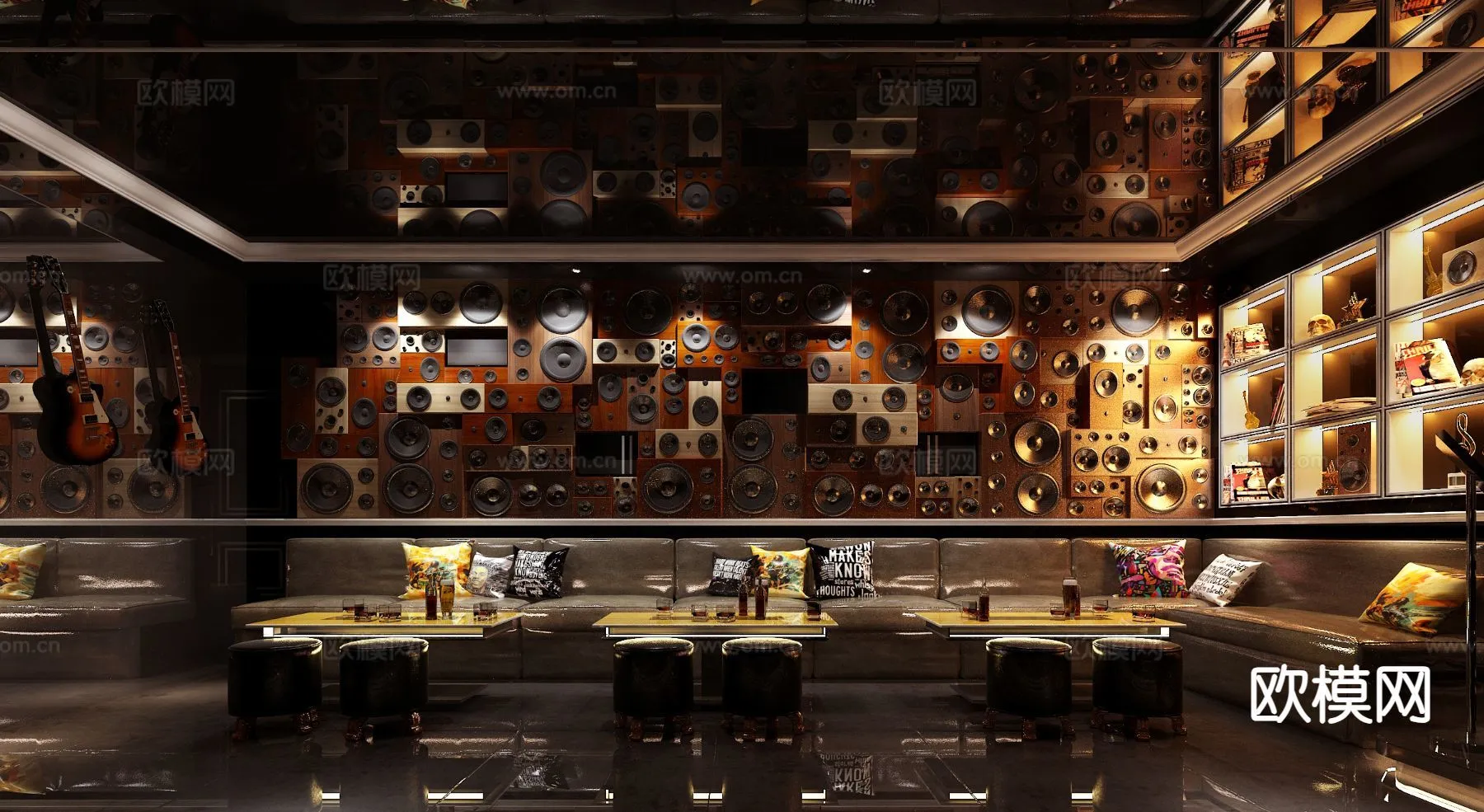 KTV Interior 3D Models – Karaoke – 048 – VRAY Render