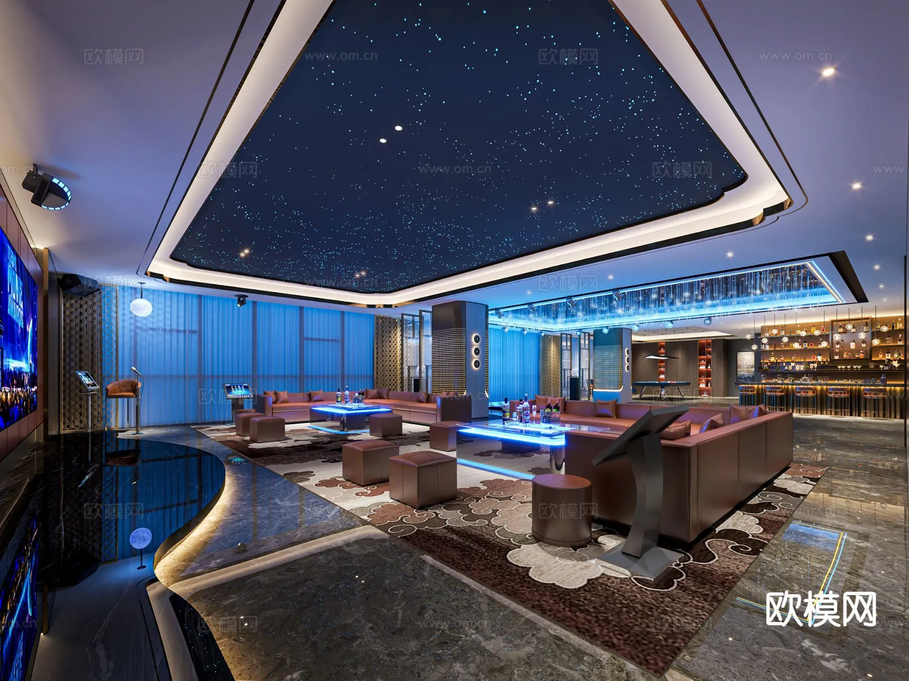 KTV Interior 3D Models – Karaoke – 061 – CORONA Render