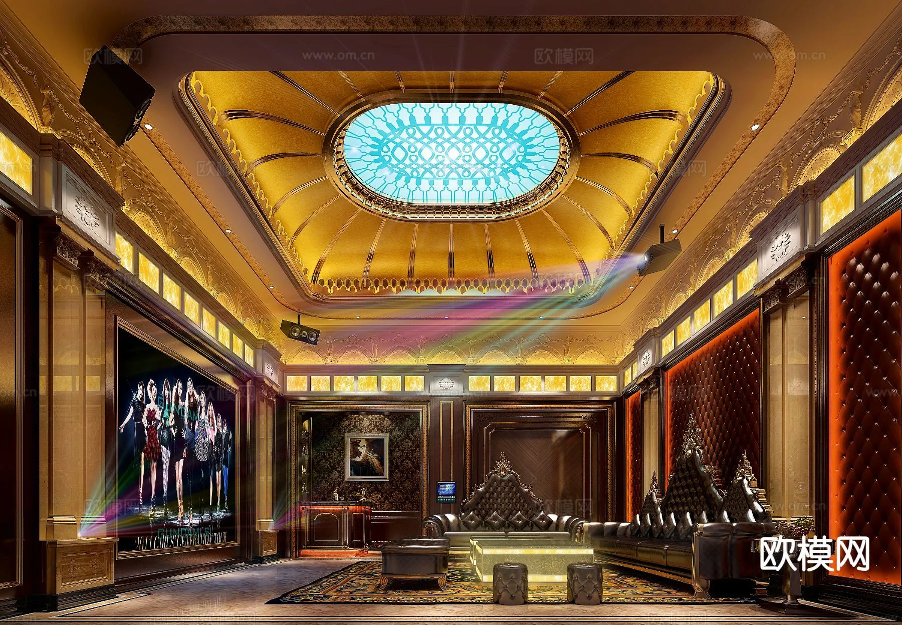 KTV Interior 3D Models – Karaoke – 065 – VRAY Render