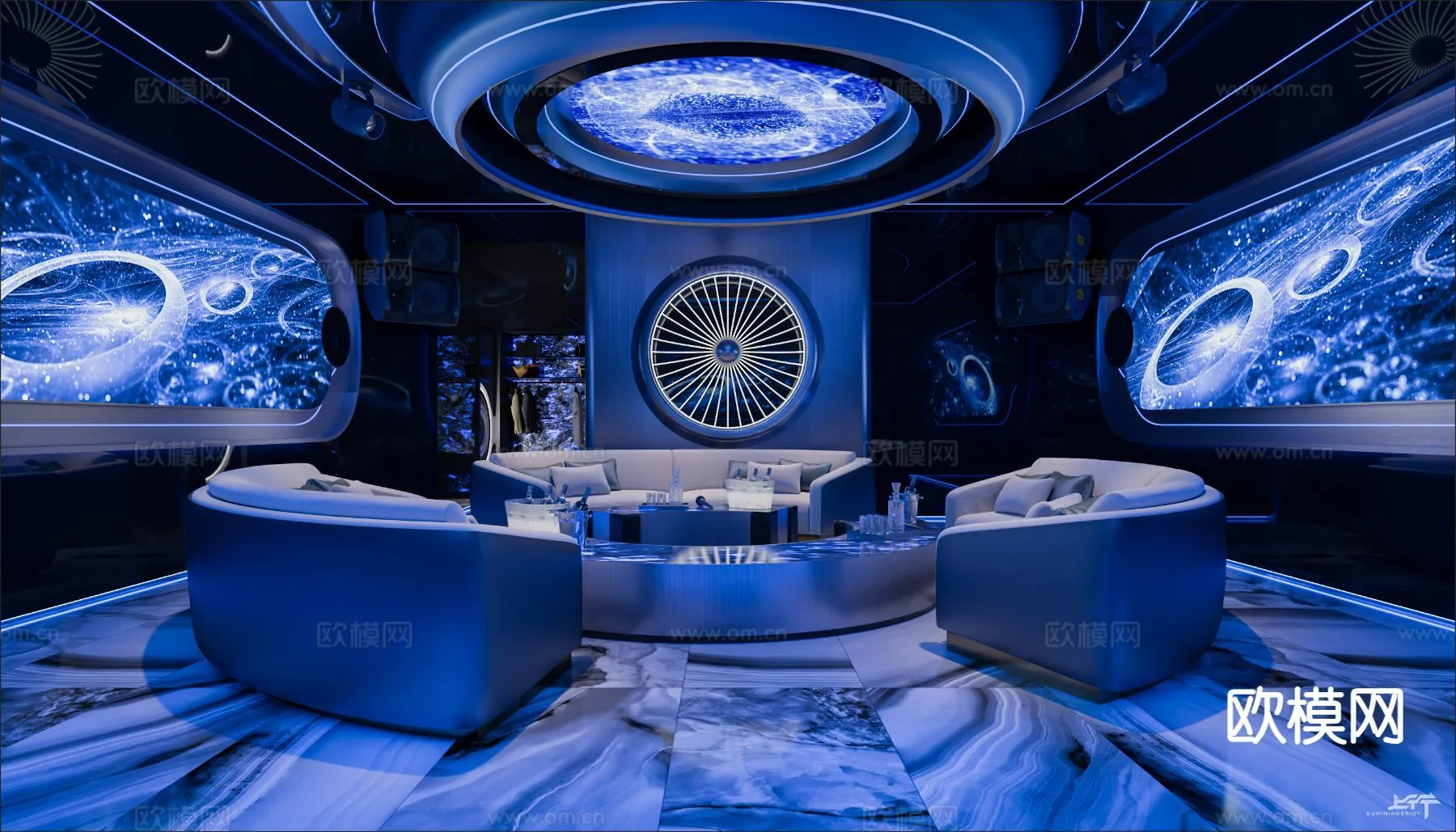 KTV Interior 3D Models – Karaoke – 067 – VRAY Render