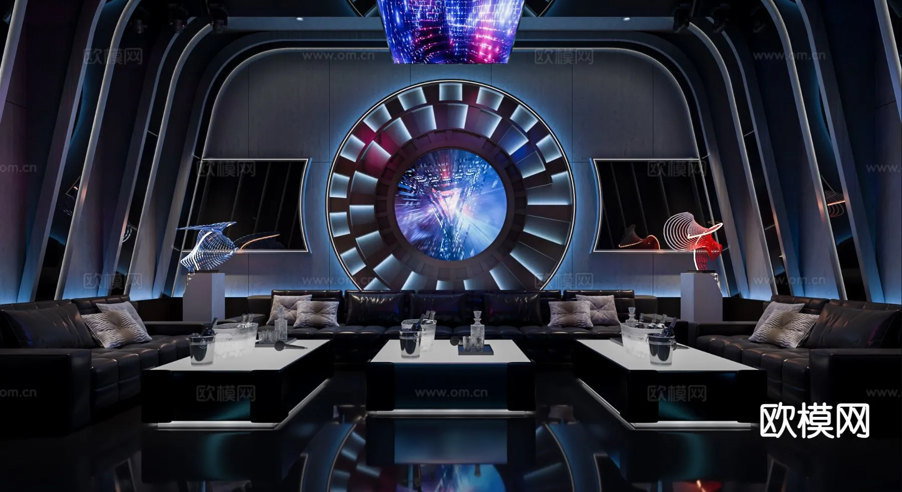 KTV Interior 3D Models – Karaoke – 075 – VRAY Render