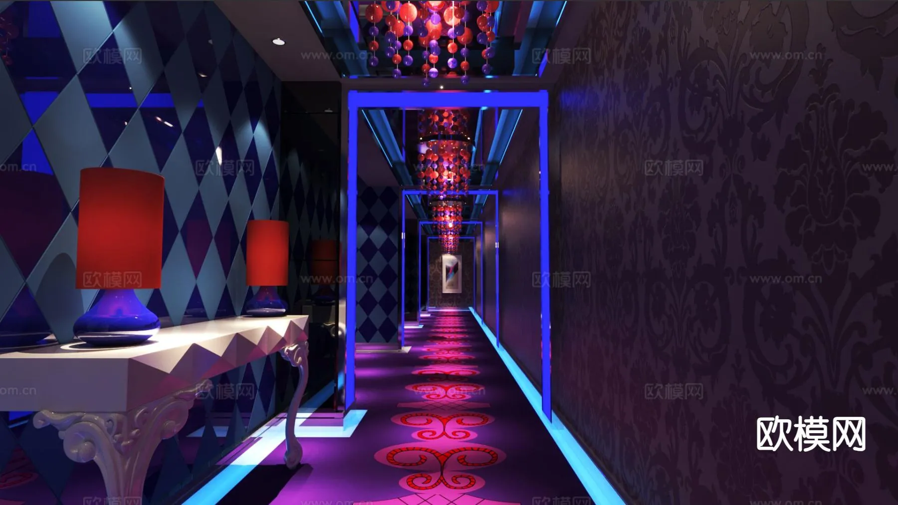 KTV Interior 3D Models – Karaoke – 076 – VRAY Render