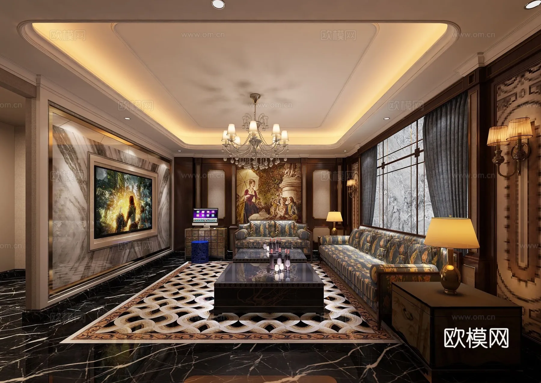 KTV Interior 3D Models – Karaoke – 096 – VRAY Render