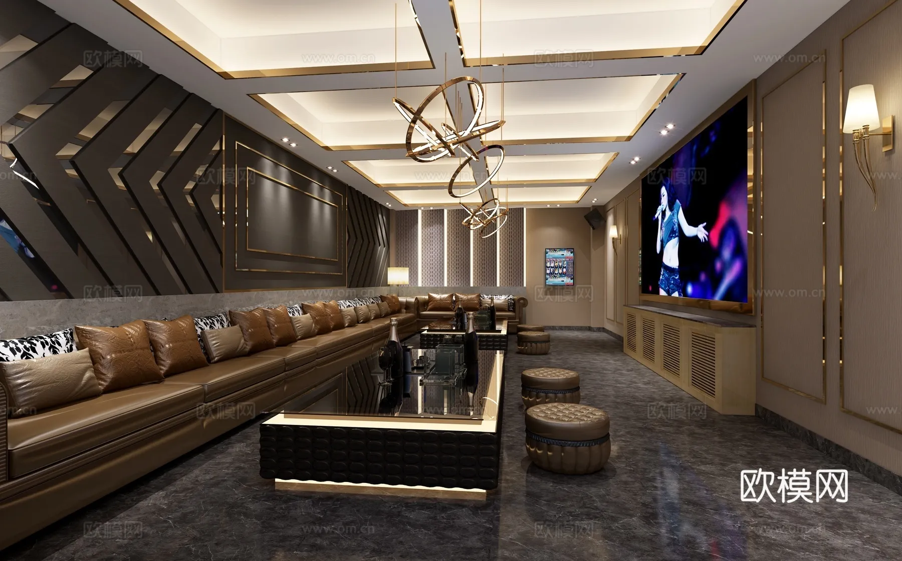 KTV Interior 3D Models – Karaoke – 097 – VRAY Render