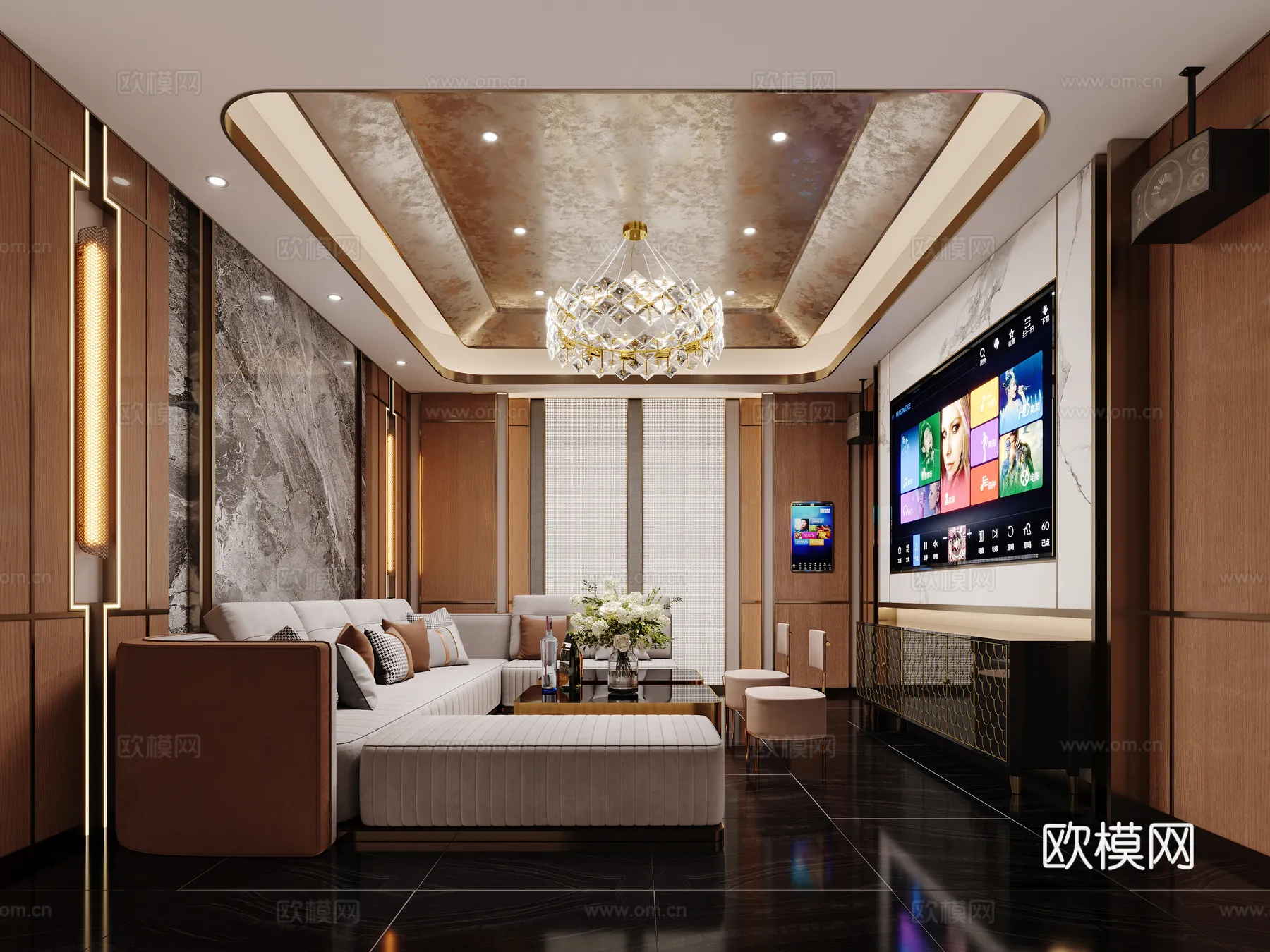 KTV Interior 3D Models – Karaoke – 107 – CORONA Render