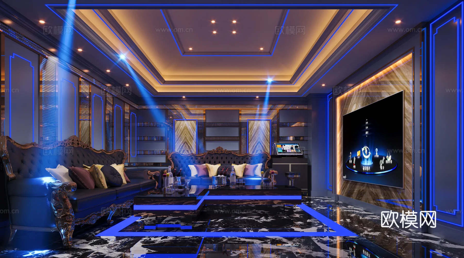 KTV Interior 3D Models – Karaoke – 112 – CORONA Render