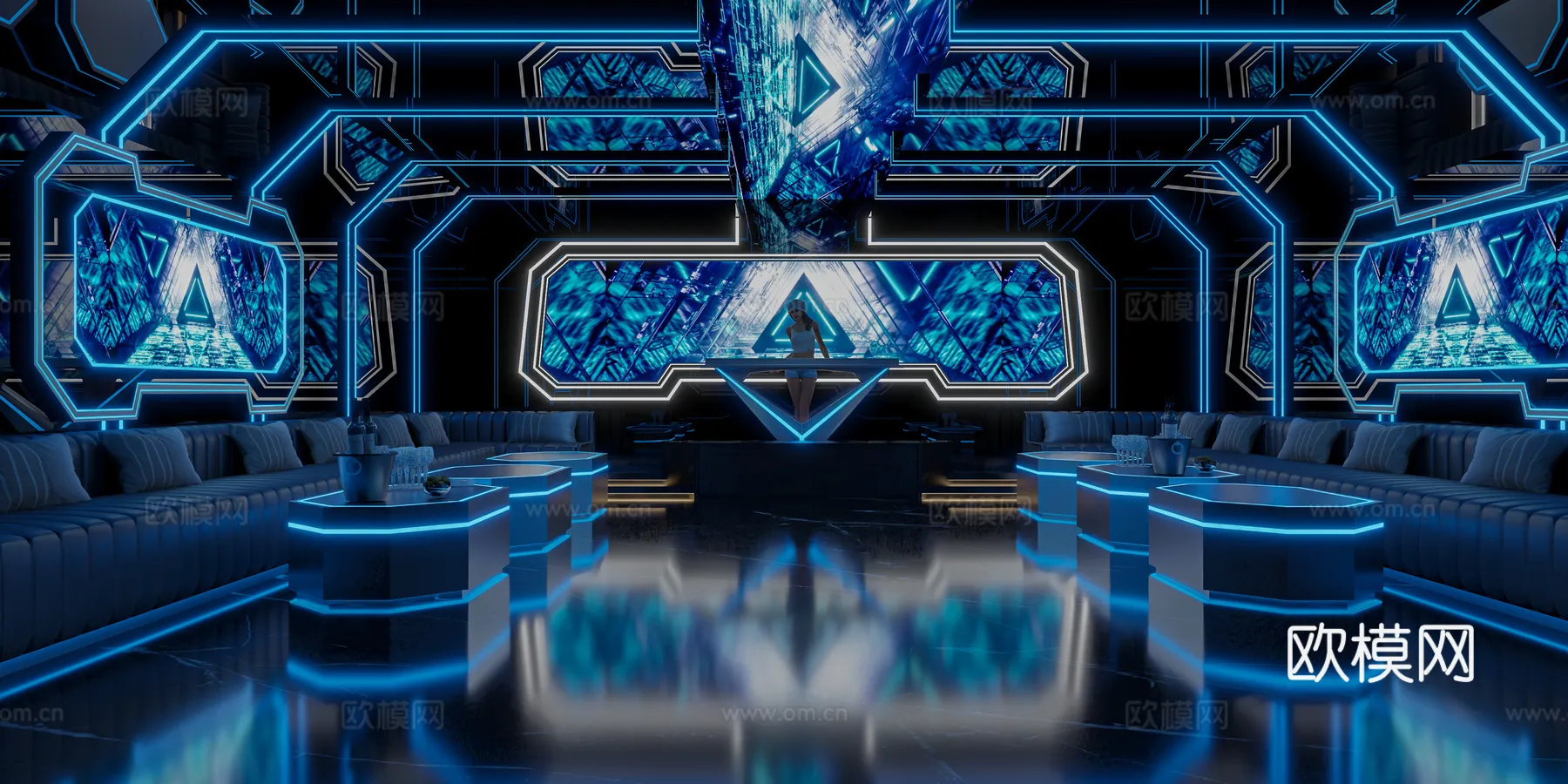 KTV Interior 3D Models – Karaoke – 116 – VRAY Render