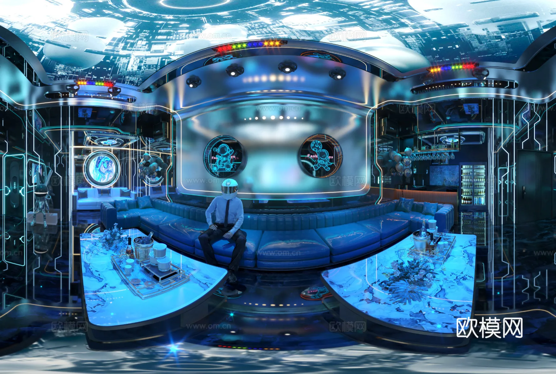 KTV Interior 3D Models – Karaoke – 122 – VRAY Render