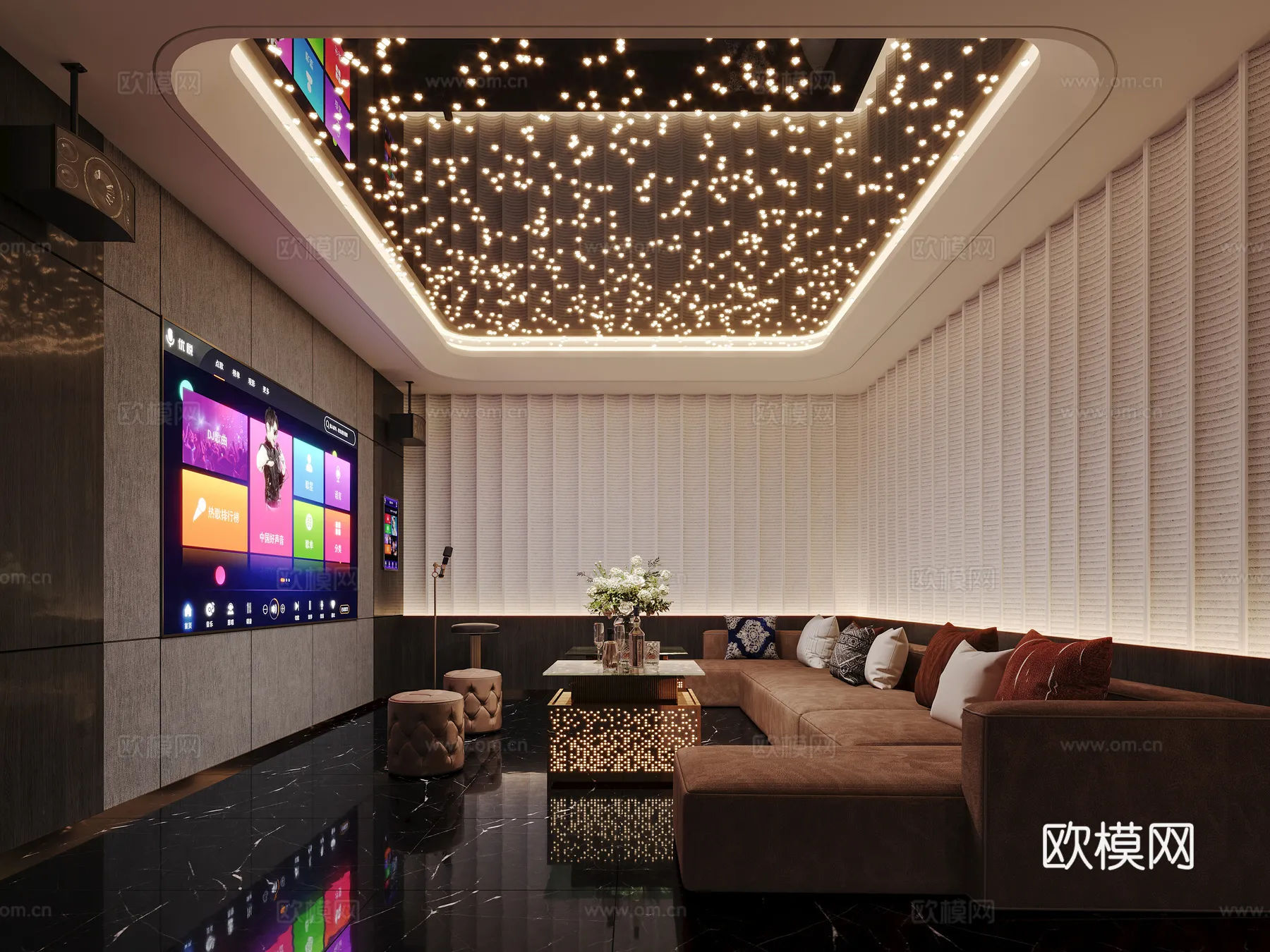 KTV Interior 3D Models – Karaoke – 124 – CORONA Render