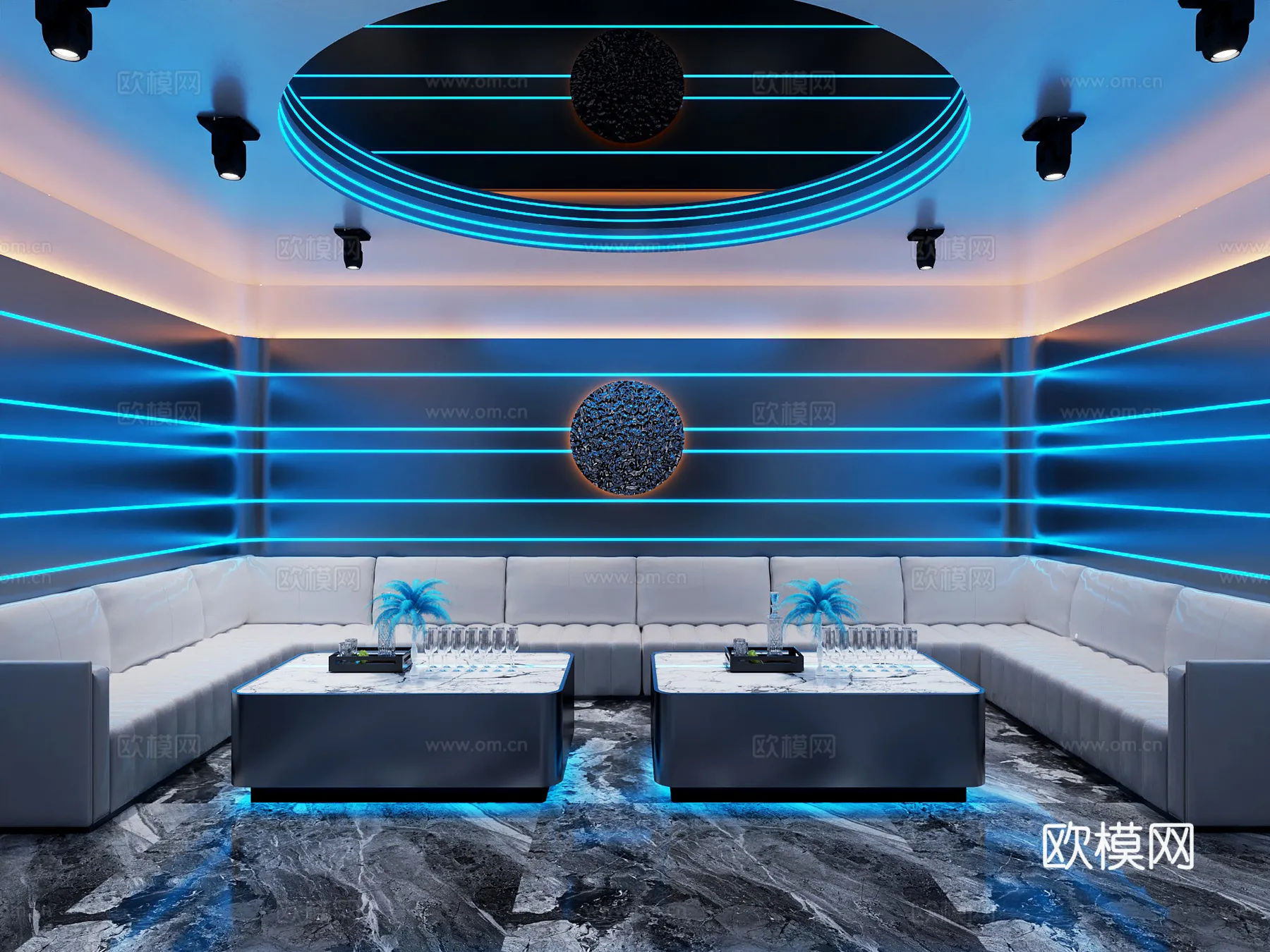 KTV Interior 3D Models – Karaoke – 129 – VRAY Render