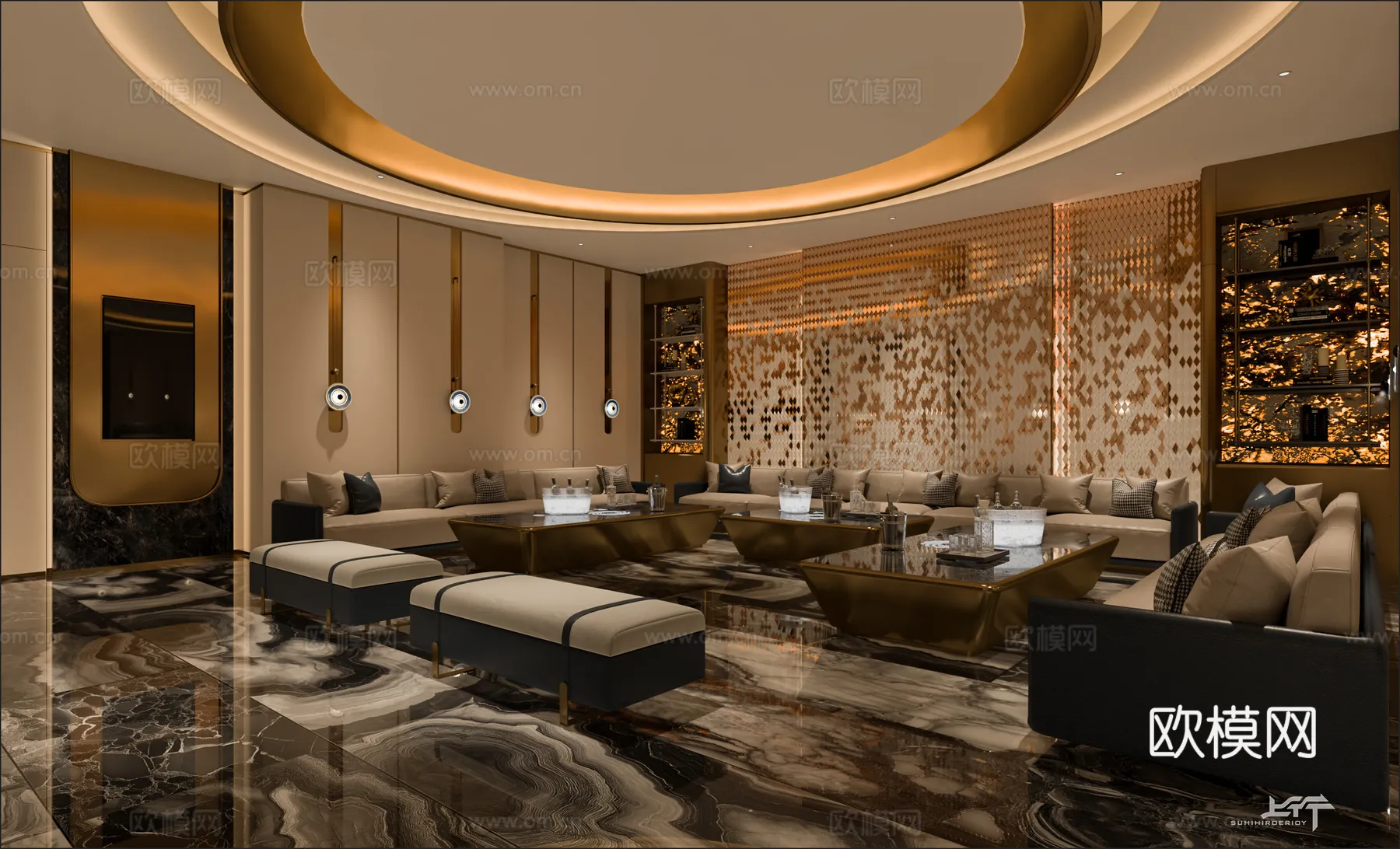 KTV Interior 3D Models – Karaoke – 130 – VRAY Render