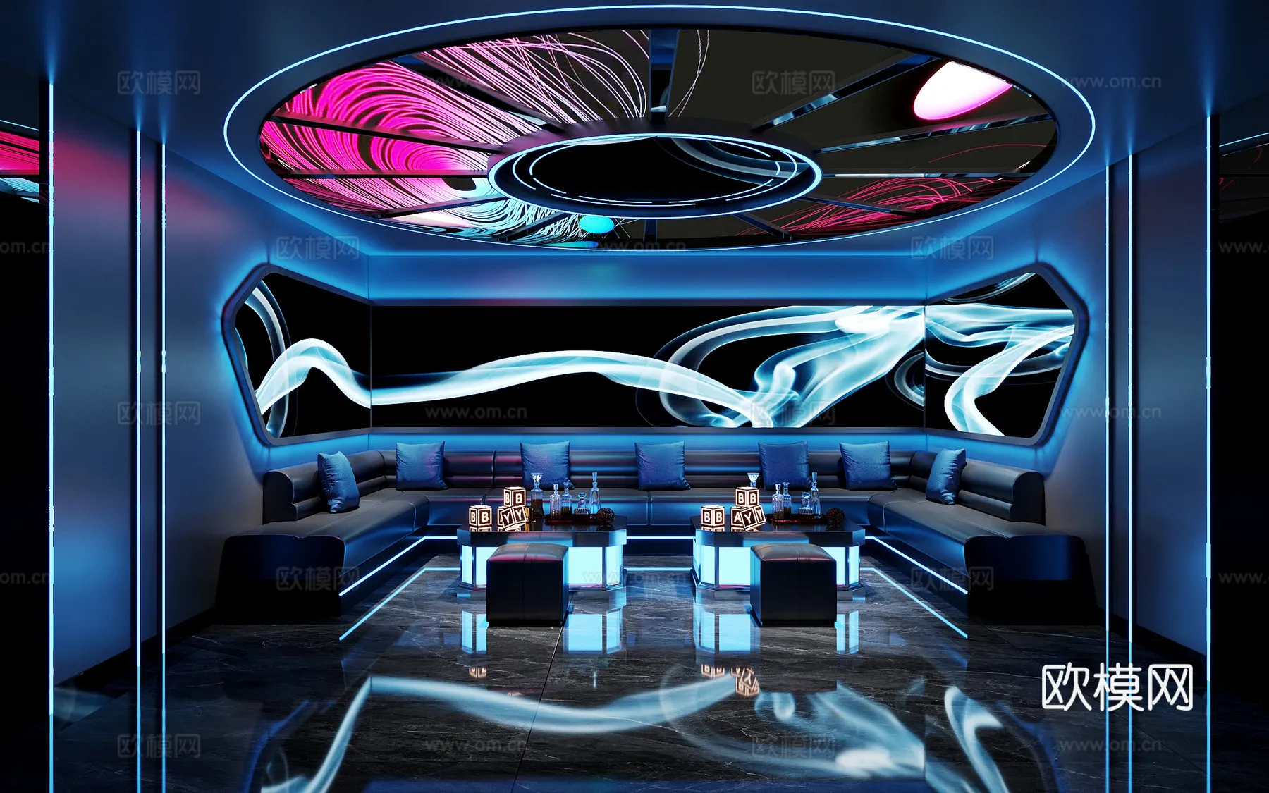 KTV Interior 3D Models – Karaoke – 136 – CORONA Render