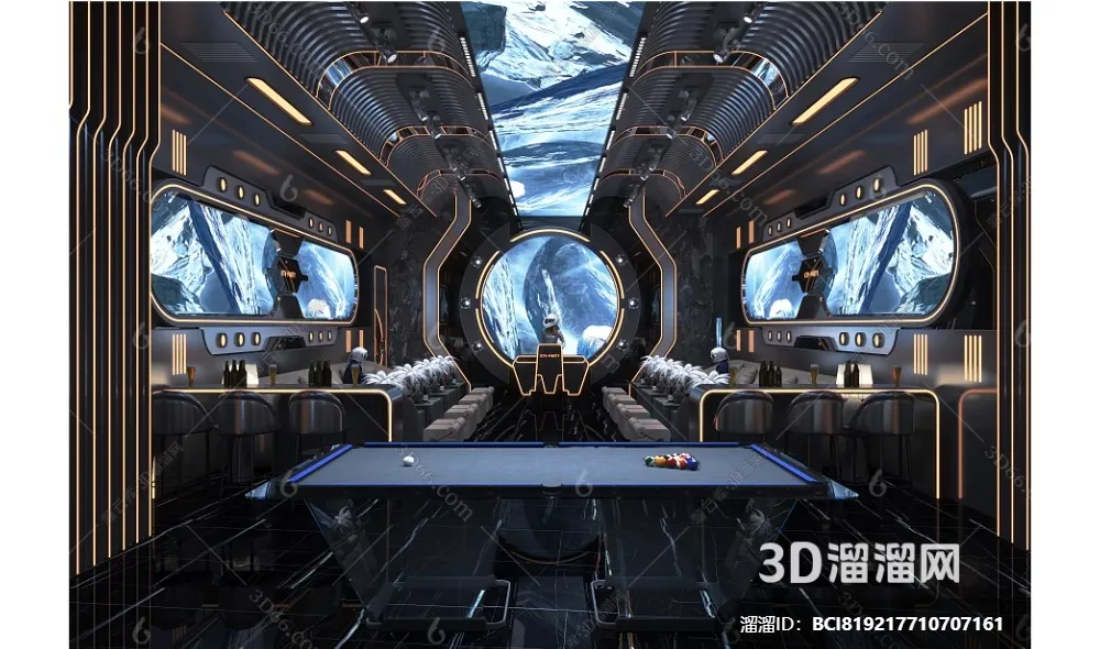 KTV Interior 3D Models – Karaoke – 138 – VRAY Render