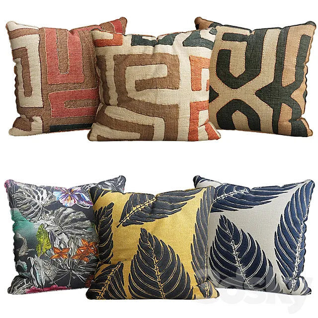 KUBA CLOTH PILLOW 3DModel KUBA CLOTH PILLOW 3DModel