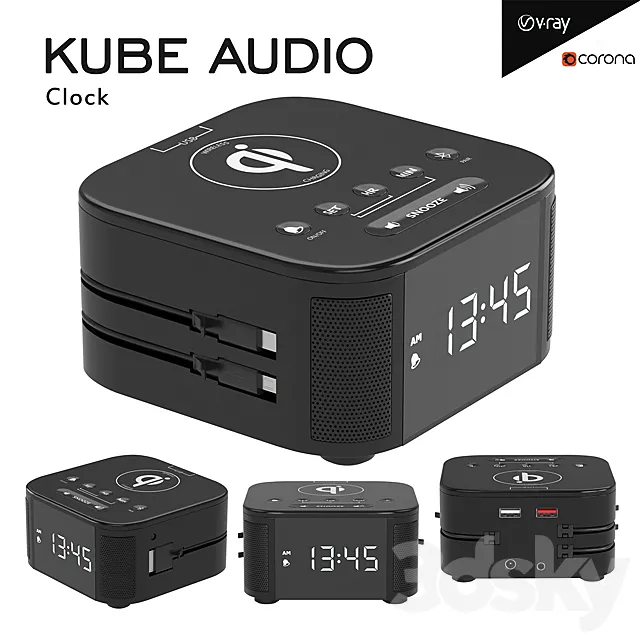 Kube Audio Clock 3DModel Kube Audio Clock 3DModel