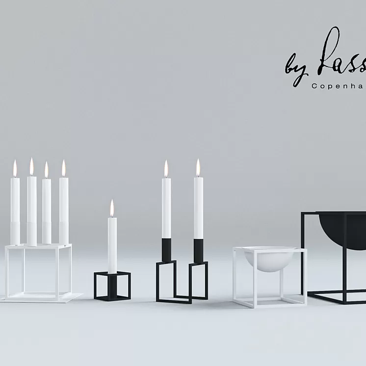 Kubus candlesticks 3D Model