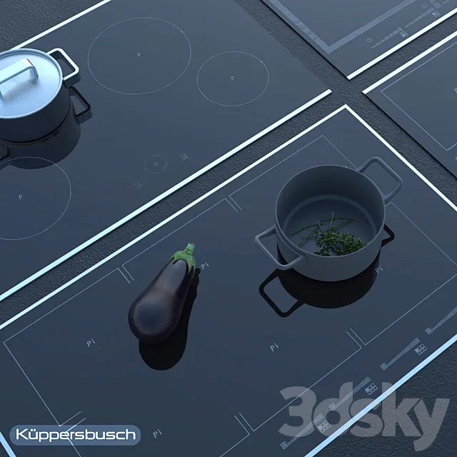 kueppersbusch hob Induktion – Gas 03 3D Model
