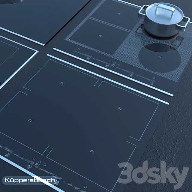kueppersbusch hob Induktion – Gas 04 3D Model