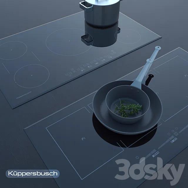 kueppersbusch hob Induktion – Gas 3D Model