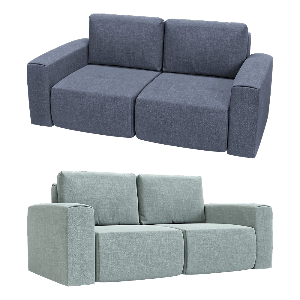 KULT – 2-seat fixed sofa Aldo 3D Model KULT – 2-seat fixed sofa Aldo 3D Model