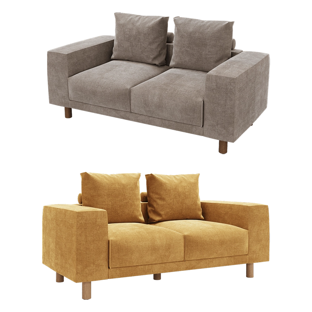 KULT – 2-seat fixed sofa Fran 3D Model KULT – 2-seat fixed sofa Fran 3D Model
