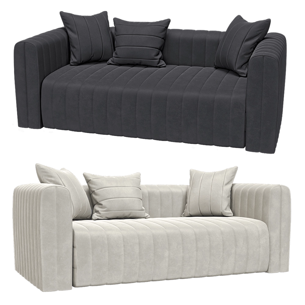 KULT – 2-seater fixed sofa Bardi 1 3D Model KULT – 2-seater fixed sofa Bardi 1 3D Model