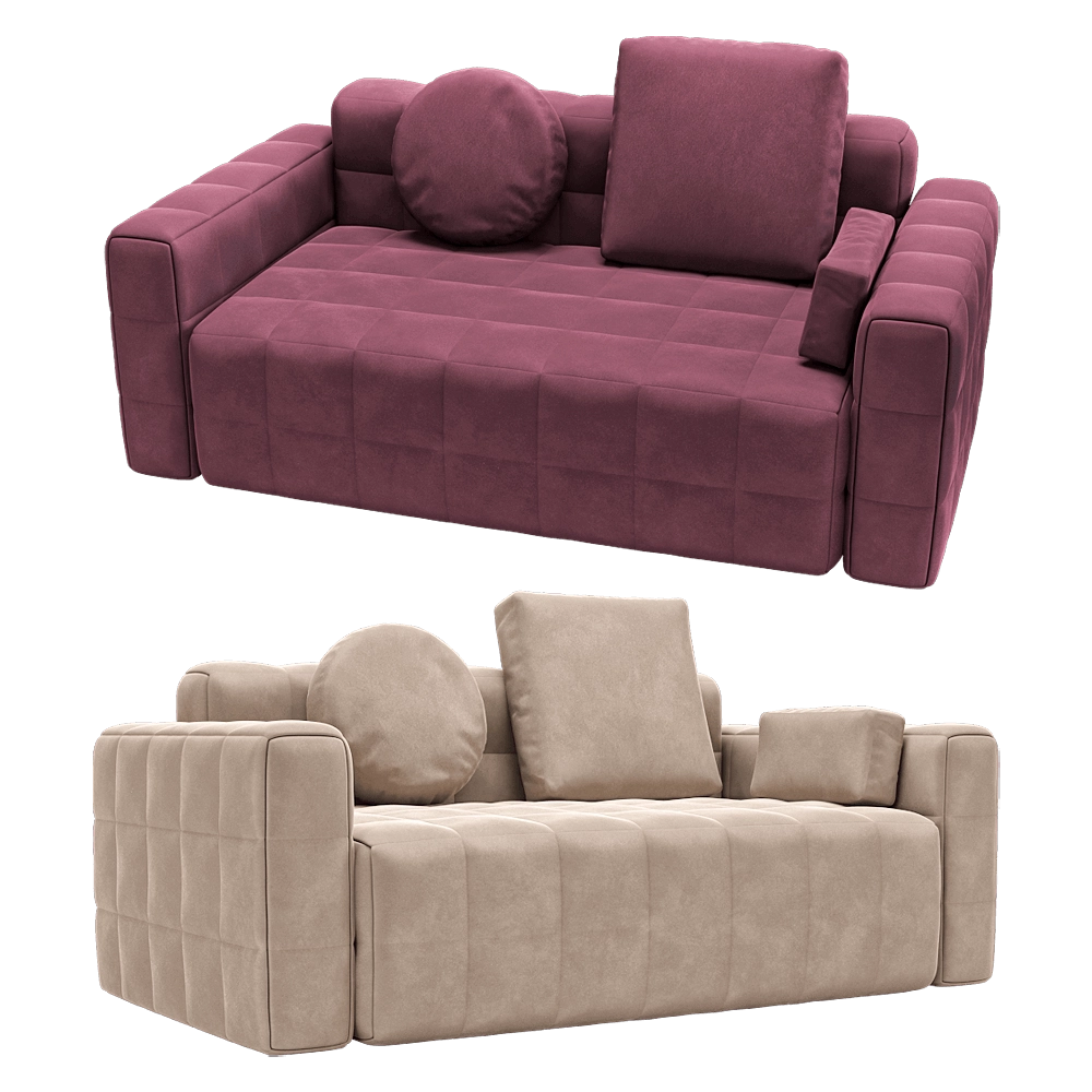 KULT – 2-seater fixed sofa Block 1 3D Model KULT – 2-seater fixed sofa Block 1 3D Model